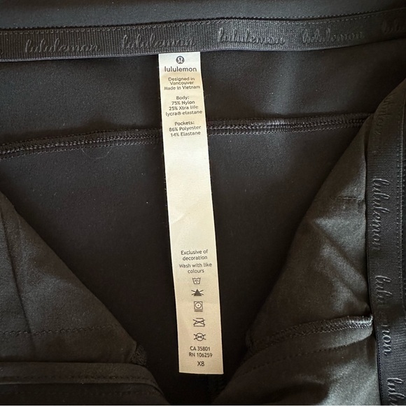 Lulu NWT On the Move Pants 28” - Women’s 2 Black - Picture 15 of 16